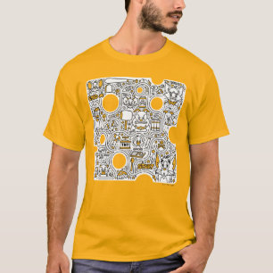 Tom und Jerry Doodle Art T-Shirt
