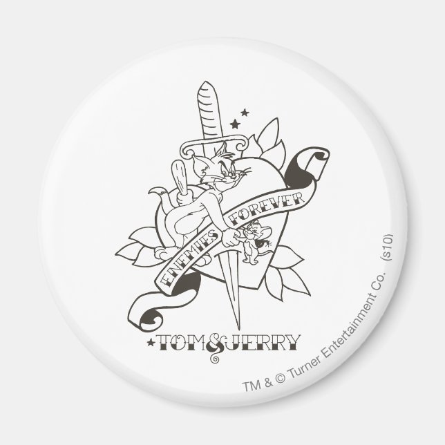Tom und Jerry Enemies für immer 1 Magnet (Vorne)