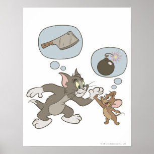 Tom und Jerry Evil Gedanken Poster