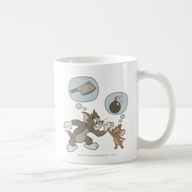 Tom und Jerry Evil Gedanken Tasse (Rechts)
