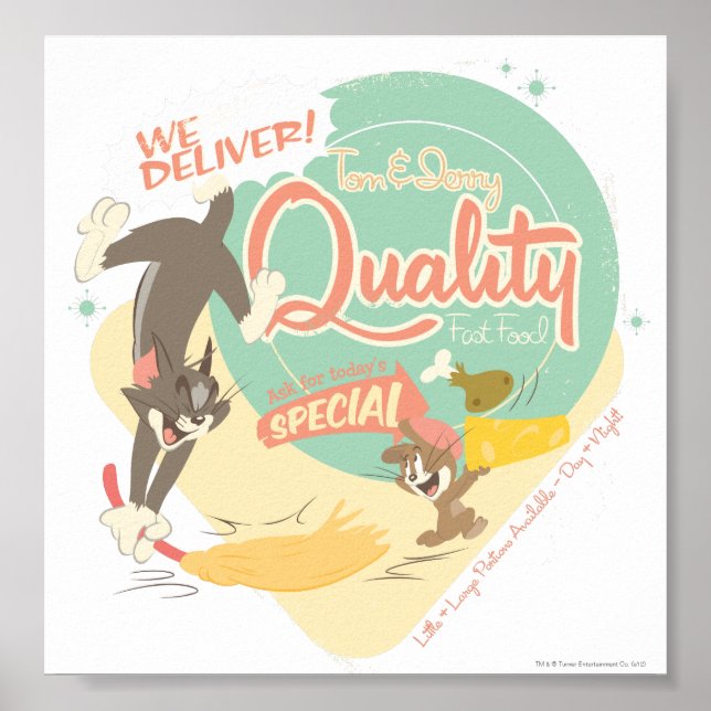 Tom und Jerry Fast Food Poster (Vorne)