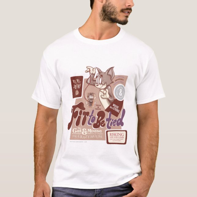 Tom und Jerry fühlen sich wie getippt T-Shirt (Vorderseite)