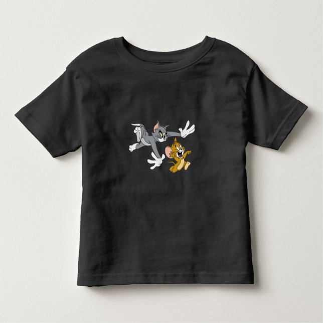 Tom und Jerry Fun Black T - Shirt für Kinder (Vorderseite)