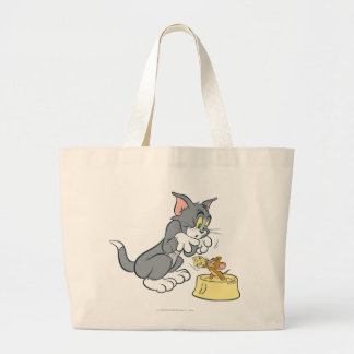 Tom und Jerry Fütterte die Katze Jumbo Stoffbeutel