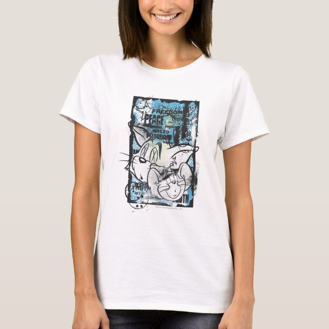 Tom und Jerry Grimey T-Shirt (Vorderseite)