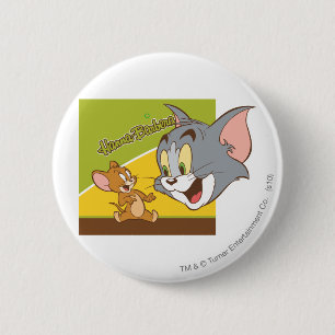 Tom und Jerry Hanna Barbera Logo Button