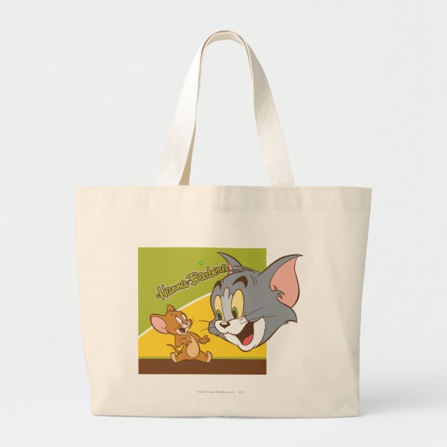 Tom und Jerry Hanna Barbera Logo Jumbo Stoffbeutel (Vorne)