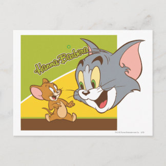 Tom und Jerry Hanna Barbera Logo Postkarte