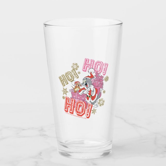 Tom und Jerry "Ho! Ho! Ho!" Lieferung von Weihnach Glas (Vorderseite)