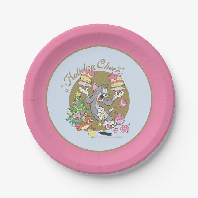 Tom und Jerry Holiday Cheer Pappteller (Vorderseite)