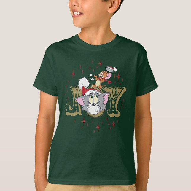 Tom und Jerry Holiday Joy T-Shirt (Vorderseite)