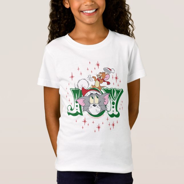 Tom und Jerry Holiday Joy T-Shirt (Vorderseite)