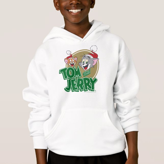Tom und Jerry Holiday Logo Hoodie (Vorderseite)