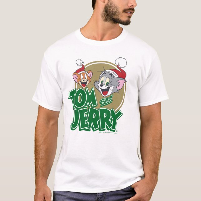 Tom und Jerry Holiday Logo T-Shirt (Vorderseite)