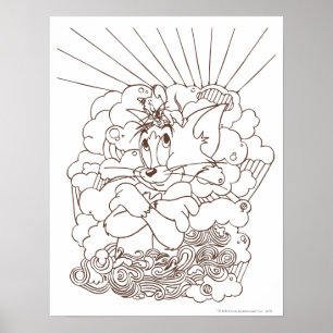 Tom und Jerry Kontur Poster