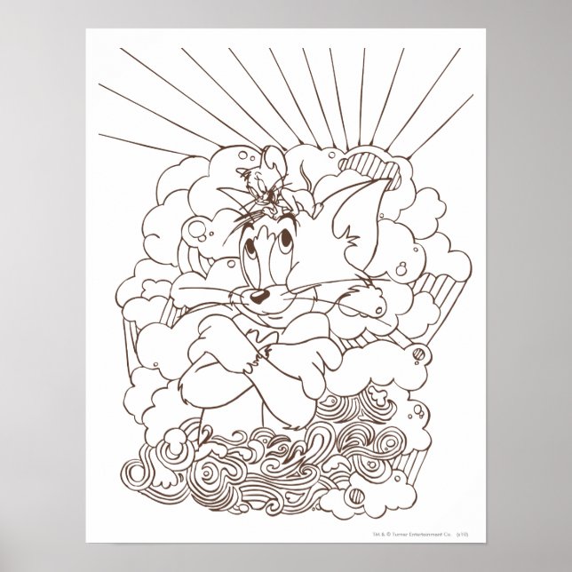 Tom und Jerry Kontur Poster (Vorne)