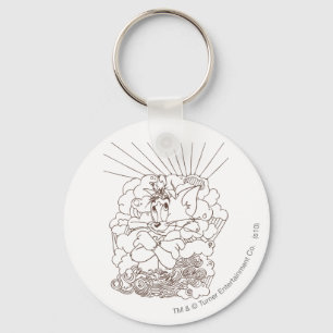 Tom und Jerry Kontur Schlüsselanhänger