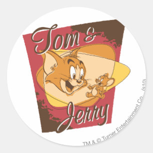 Tom und Jerry-Logo 2 Runder Aufkleber