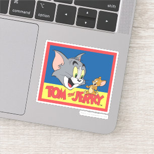Tom- und Jerry-Logo flach Aufkleber