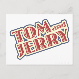 Tom- und Jerry-Logo Postkarte