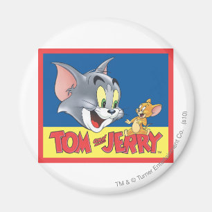 Tom- und Jerry-Logo schattiert Magnet