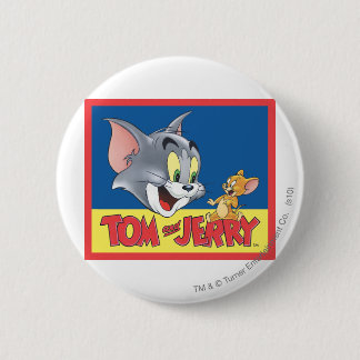 Tom und Jerry-Logo schattig Button
