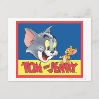 Tom und Jerry-Logo schattig Postkarte