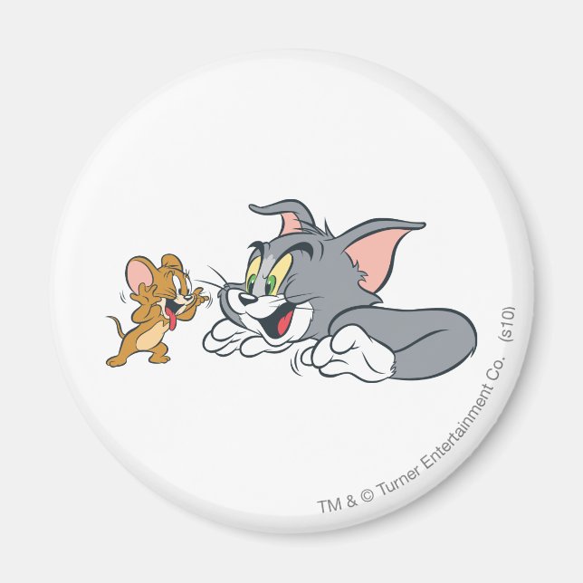 Tom und Jerry machen Gesichter Magnet (Vorne)