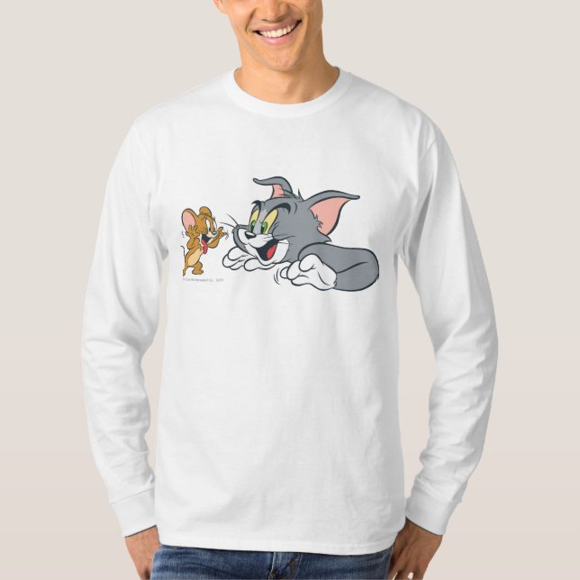Tom und Jerry machen Gesichter T-Shirt (Vorderseite)