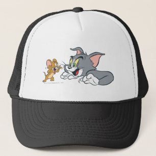 Tom und Jerry machen Gesichter Truckerkappe