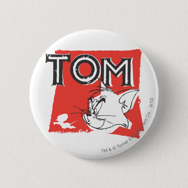 Tom und Jerry Mad Cat Button (Vorderseite)
