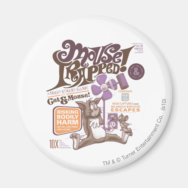 Tom und Jerry Mouse gefangen Magnet (Vorne)