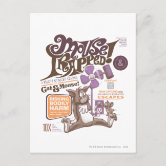 Tom und Jerry Mouse gefangen Postkarte