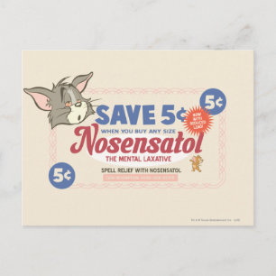 Tom und Jerry Nosensatol Coupon Postkarte