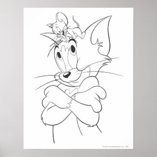 Tom und Jerry on Head Poster