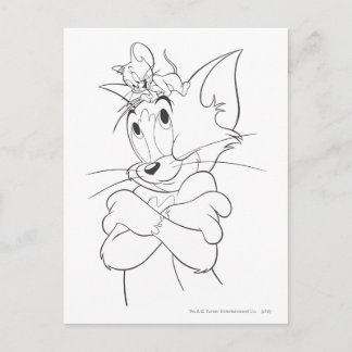 Tom und Jerry on Head Postkarte
