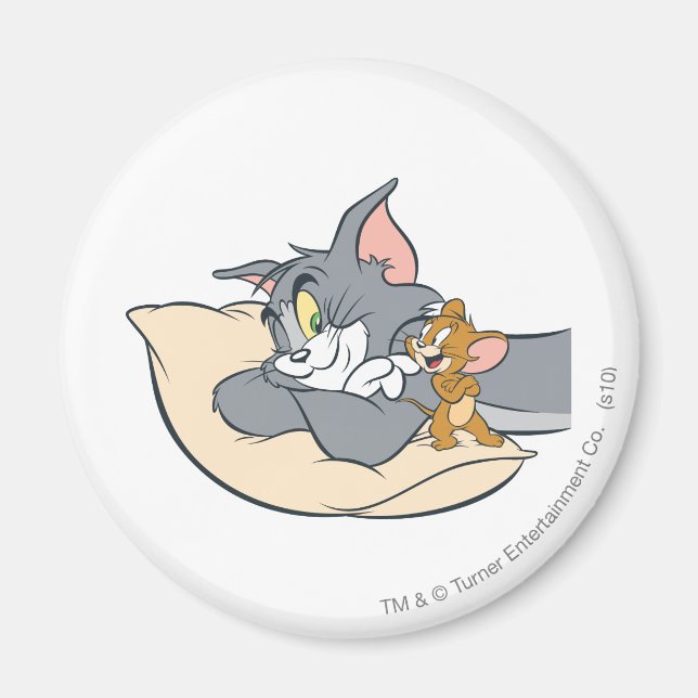Tom und Jerry on Pillow Magnet (Vorne)