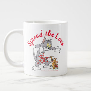 Tom und Jerry Painting Valentinhörer Jumbo-Tasse