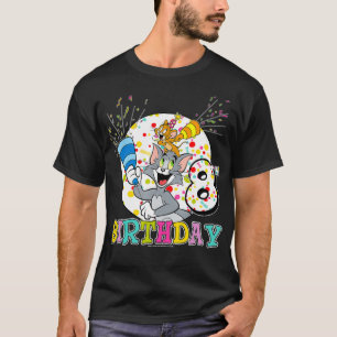 Tom und Jerry Portrait zum 8. Geburtstag T-Shirt