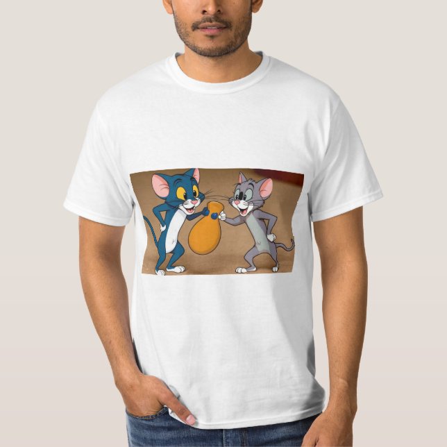 Tom und Jerry Punch-up T-Shirt (Vorderseite)