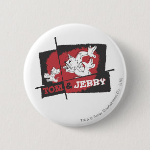 Tom und Jerry Red und Black Button