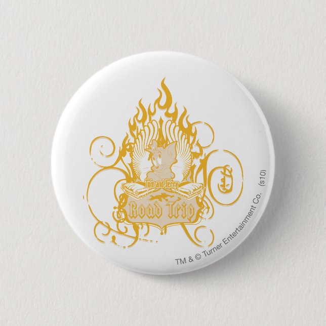 Tom und Jerry Road Trip Button (Vorderseite)