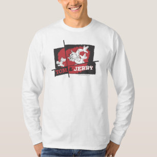 Tom und Jerry rot und schwarz T-Shirt