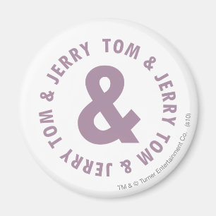 Tom und Jerry Round-Logo 10 Magnet