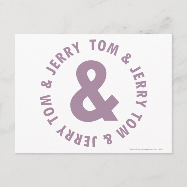 Tom und Jerry Round-Logo 10 Postkarte (Vorderseite)