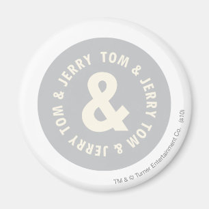 Tom und Jerry Round-Logo 1 Magnet