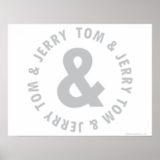 Tom und Jerry Round-Logo 2 Poster