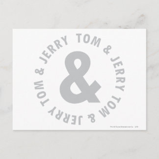 Tom und Jerry Round-Logo 2 Postkarte