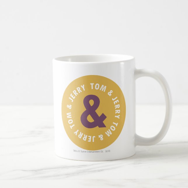 Tom und Jerry Round-Logo 3 Kaffeetasse (Rechts)