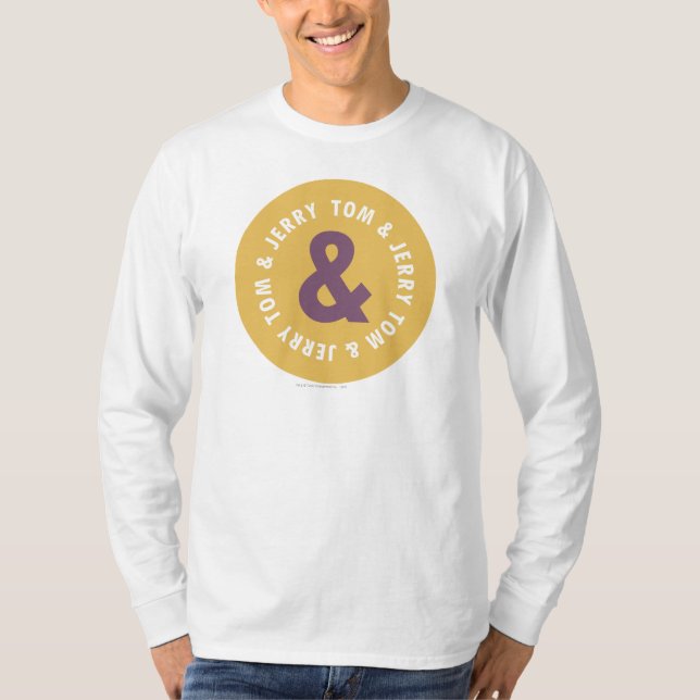 Tom und Jerry Round-Logo 3 T-Shirt (Vorderseite)